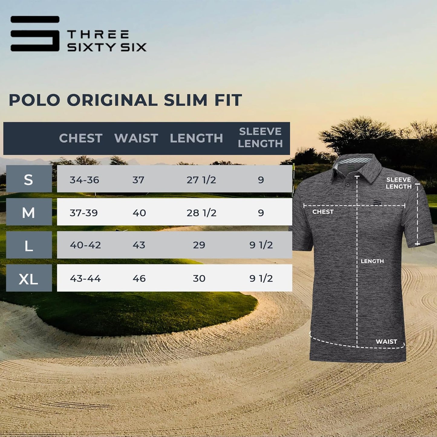 Golf Shirts for Men - Dry Fit Short-Sleeve Polo