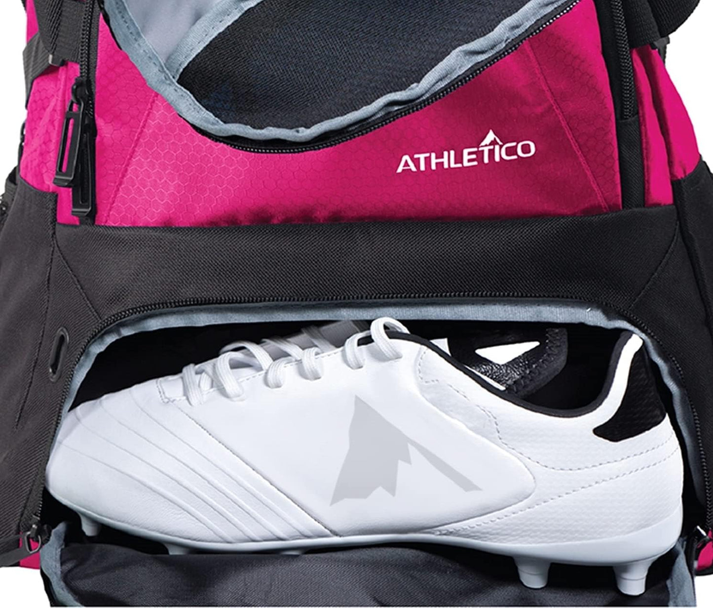 Backpack With Separate Boot and Ball Holder