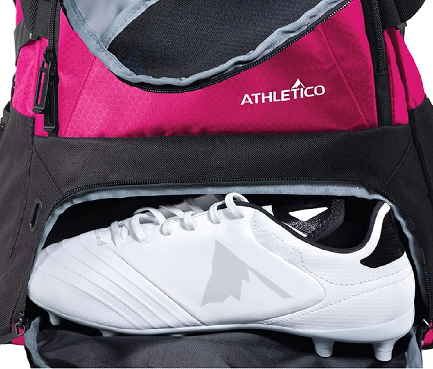 Backpack With Separate Boot and Ball Holder