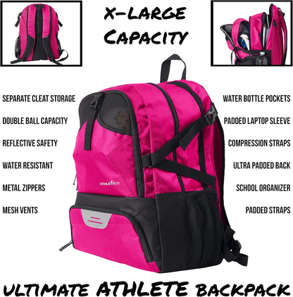 Backpack With Separate Boot and Ball Holder