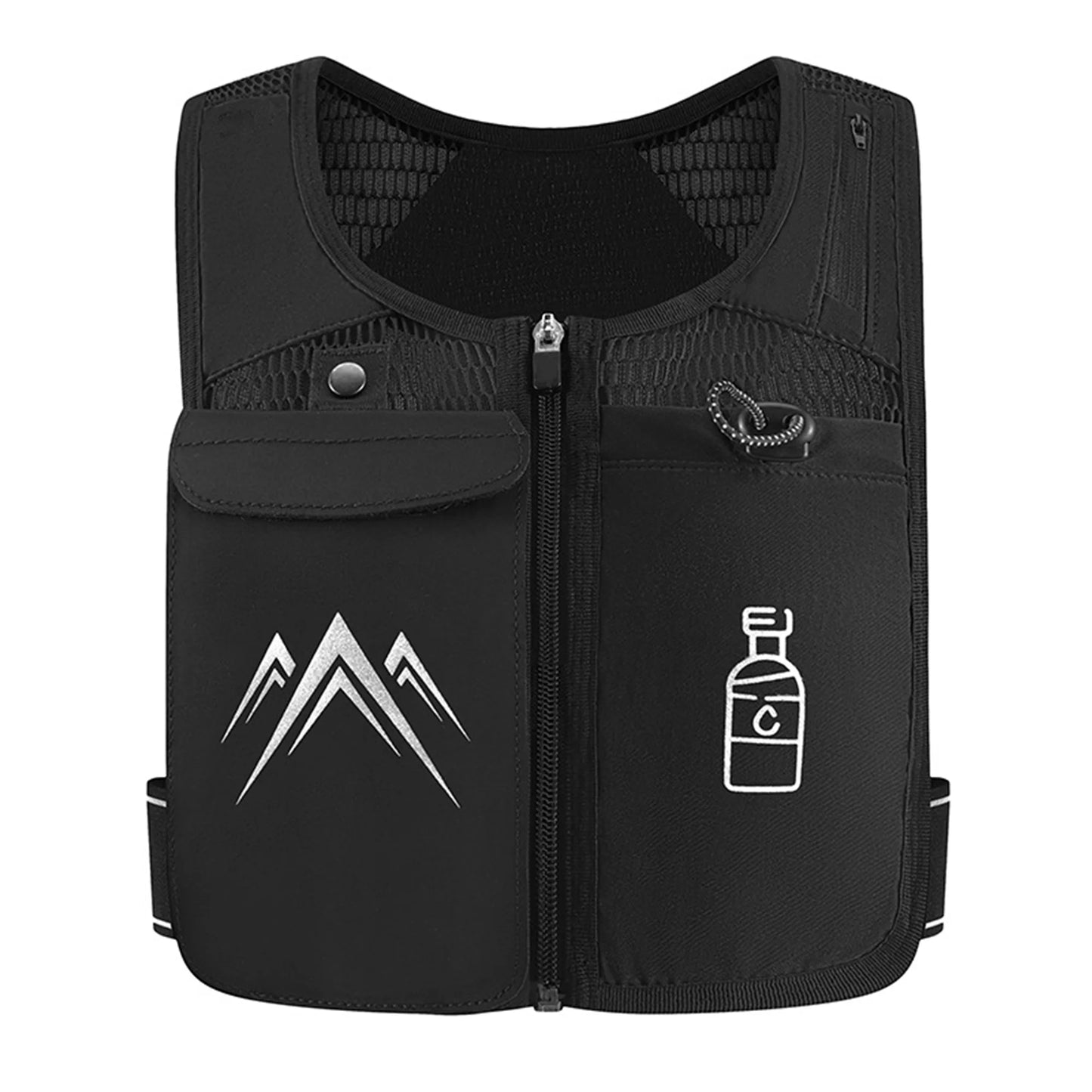 Reflective Running Vests with 500Ml Hydration Bottle