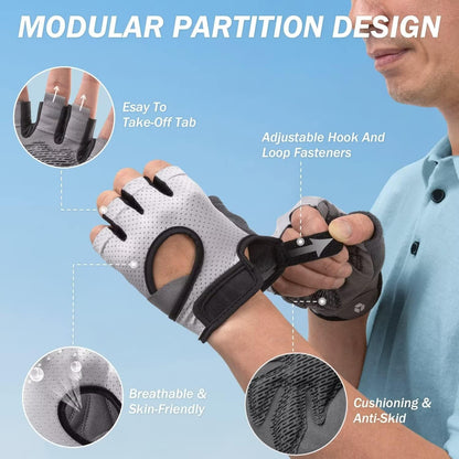 Workout fingerless Gloves