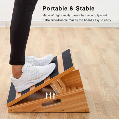 Wooden Slant Board - 5 Adjustable Angles