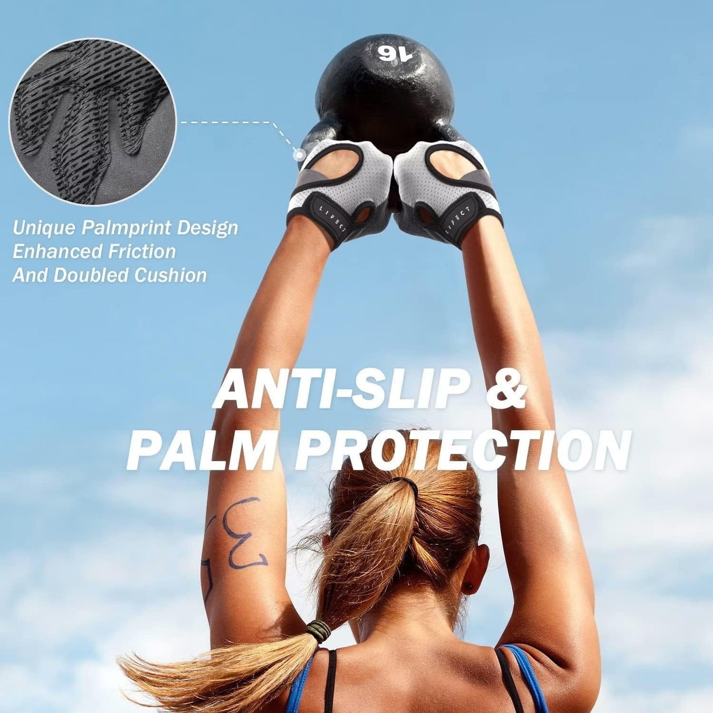 Workout fingerless Gloves