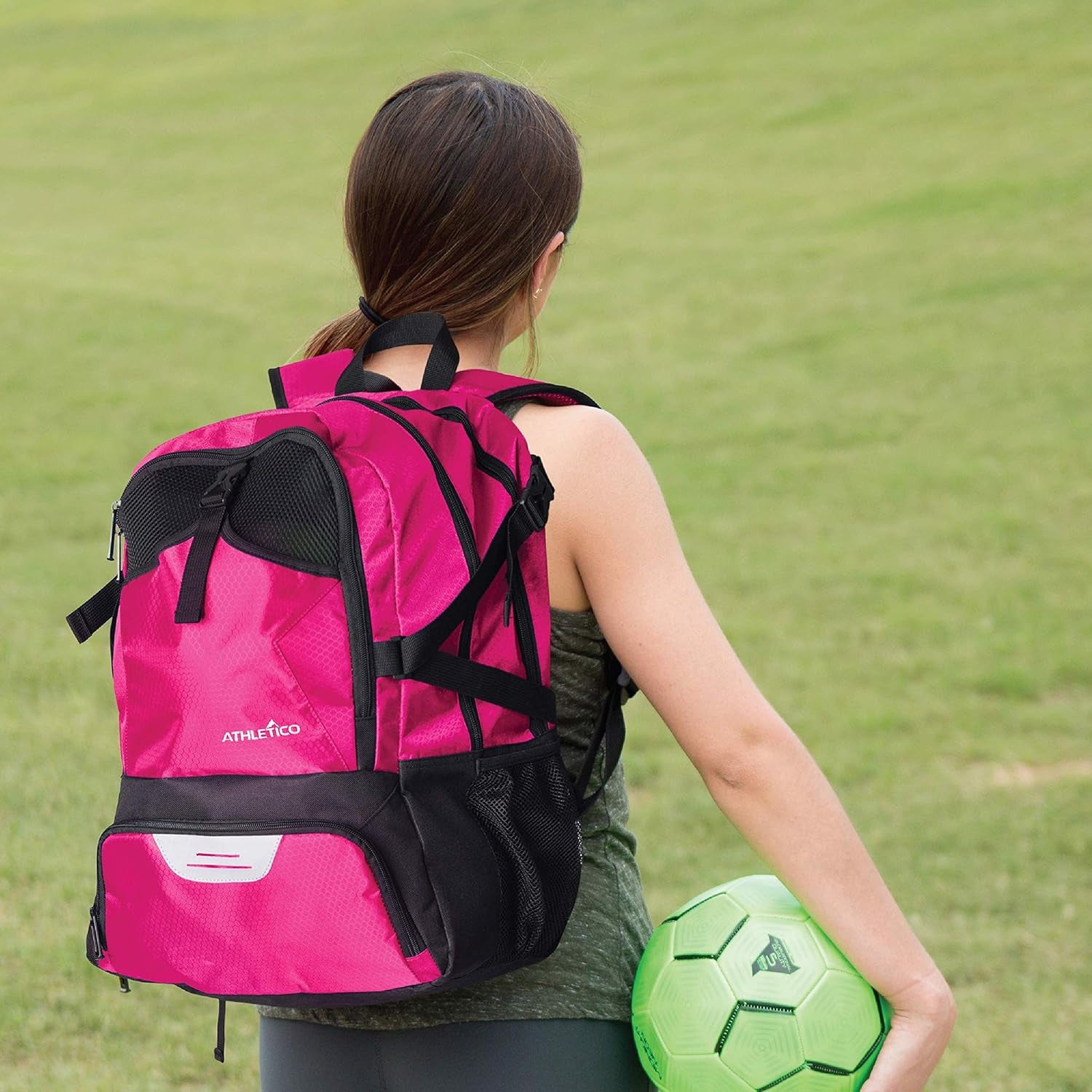 Backpack With Separate Boot and Ball Holder