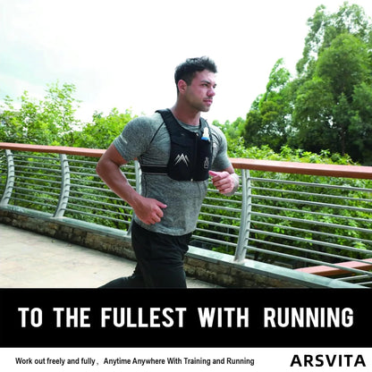 Reflective Running Vests with 500Ml Hydration Bottle