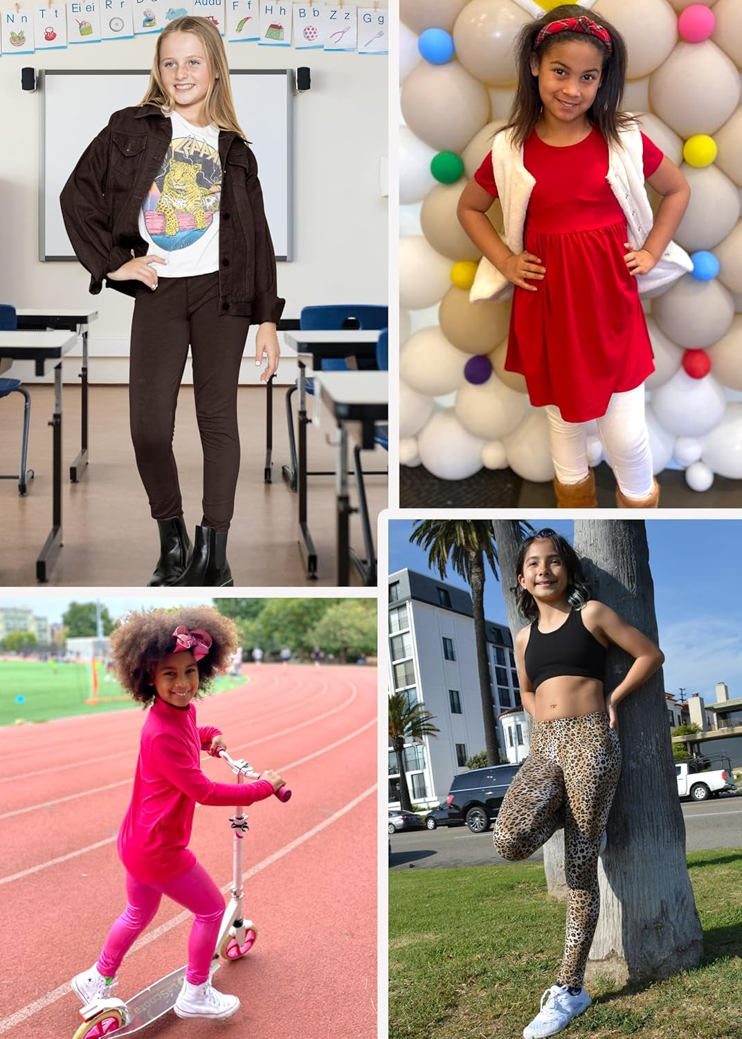 Leggings for Girls 2-16 Black