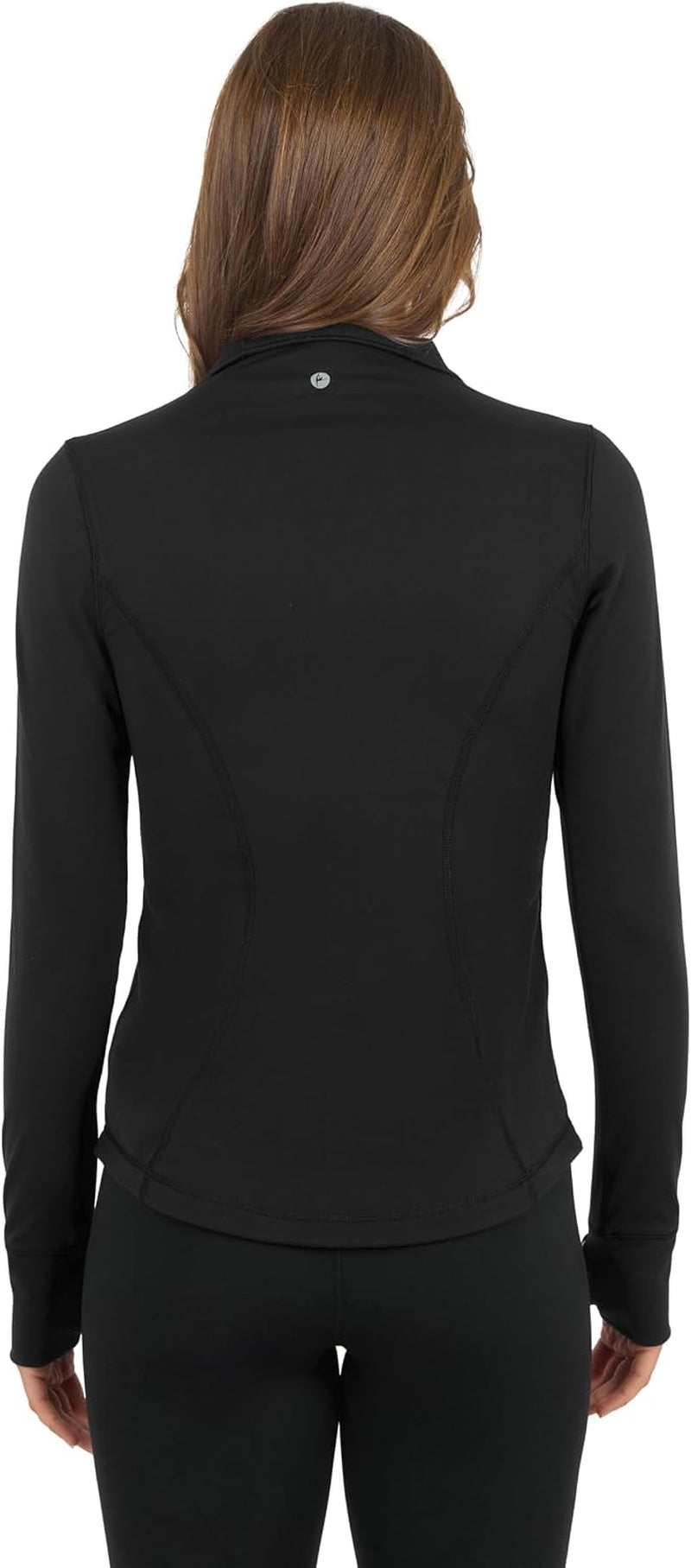 Full Zip Running Jacket Lightweight Athletic Slim Fit Jacket with Thumbholes