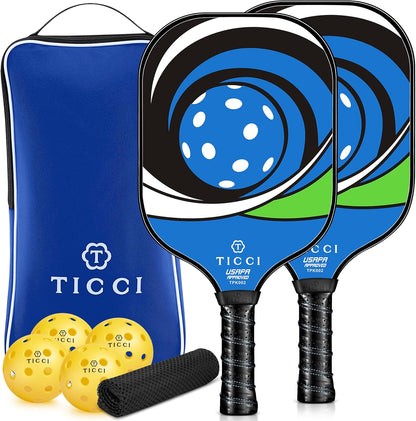 Pickleball Set with 4 Balls & Carry Bag